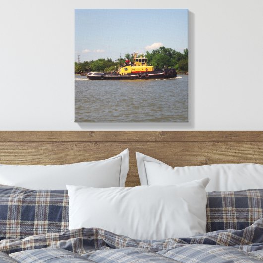 Bulldog canvas print (Insitu (Slaapkamer))