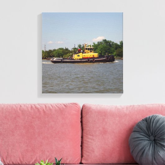 Bulldog canvas print (Insitu (Woonkamer))