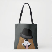 Bulldog Canvas tas (Voorkant)