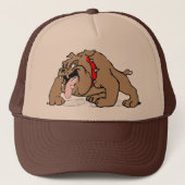 Bulldog Cartoon Art Trucker Pet (Voorkant)