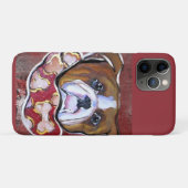 Bulldog Case-Mate iPhone Case (Achterkant (horizontaal))