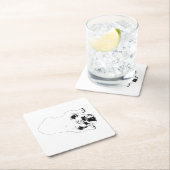 Bulldog Cheer Tafel Coaster Kartonnen Onderzetters (Insitu)