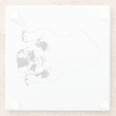 Bulldog Cheer Tafel Onderzetter (Achterkant)