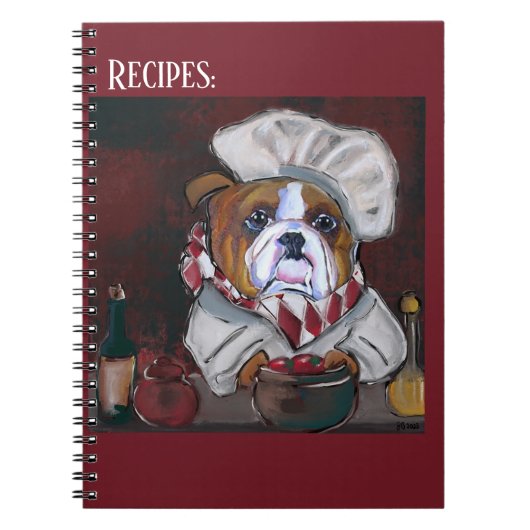 Bulldog Chef Notitieboek (Voorkant)