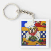 Bulldog Chef Sleutelhanger (voorkant)