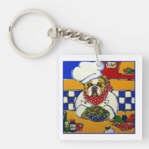 Bulldog Chef Sleutelhanger