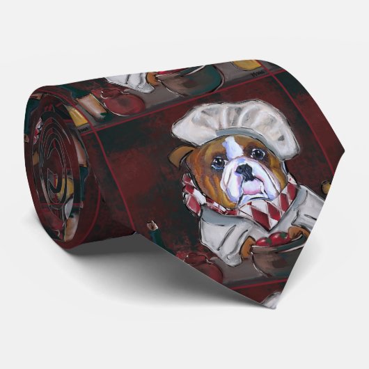 Bulldog Chef Stropdas (Opgerold)