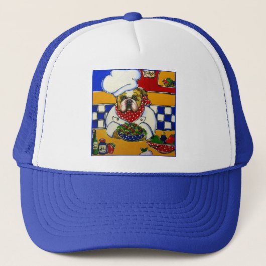 Bulldog Chef Trucker Pet (Voorkant)