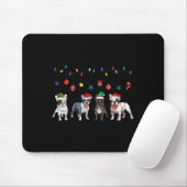 Bulldog Christmas5 Muismat (Met muis)