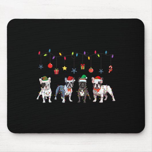 Bulldog Christmas5 Muismat (Voorkant)