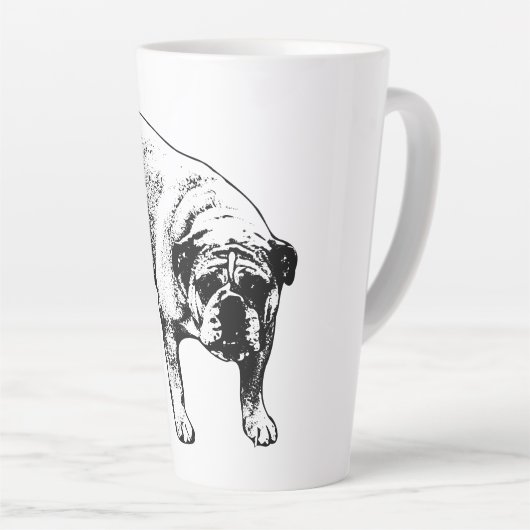 Bulldog Christmas Brew Latte Mok (Rechterhoek)