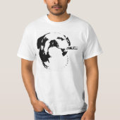 Bulldog Cigar Stencil T T-shirt (Voorkant)