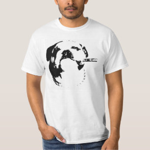 Bulldog Cigar Stencil T T-shirt