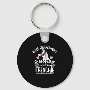 Bulldog citaat voor uw franse vrouw sleutelhanger