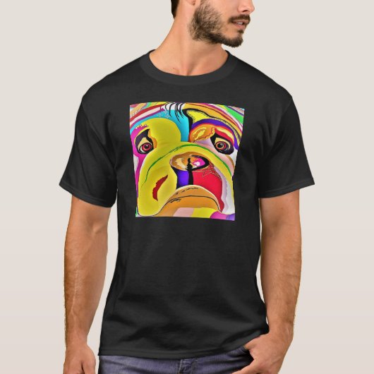 Bulldog Close-up T-shirt (Voorkant)