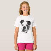 Bulldog Close-up T-shirt (Voorkant volledig)