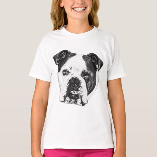 Bulldog Close-up T-shirt (Voorkant)