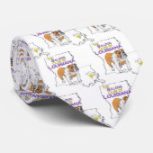 Bulldog Club of Louisiana Stropdas (Opgerold)