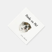 Bulldog Cocktail Napkins Servet (Hoek)