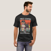 Bulldog Coffee Breed Dog Pet American Bully T-shirt (Voorkant volledig)