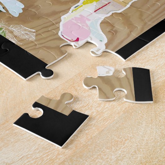 Bulldog Collage Legpuzzel (Zijkant)