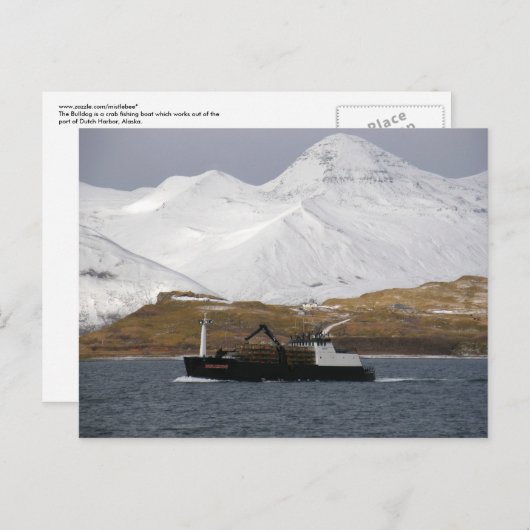 Bulldog, Crab Boat in Dutch Harbour, Alaska Briefkaart (Voorkant / Achterkant)