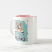 Bulldog cup mug dog lover cup mug tweekleurige koffiemok (Voorkant links)