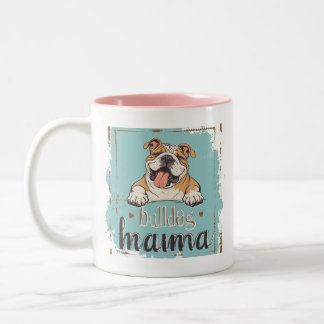 Bulldog cup mug dog lover cup mug tweekleurige koffiemok