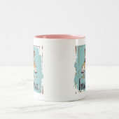 Bulldog cup mug dog lover cup mug tweekleurige koffiemok (Center)