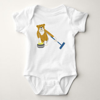 Bulldog Curling Romper