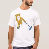 Bulldog Curling T-shirt (Voorkant)