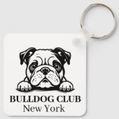 Bulldog Custom Club Thema sleutelhanger (Achterkant)