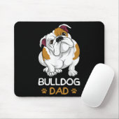 Bulldog Dad Funny English Bulldog Dog Owner for Me Muismat (Met muis)