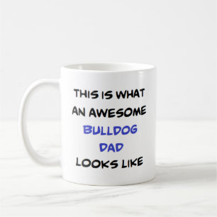 bulldog dad, geweldige koffiemok
