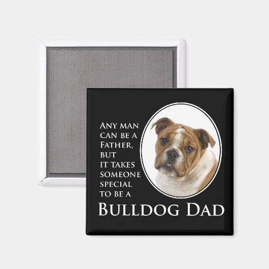Bulldog Dad Magnet (Voorkant / Achterkant)