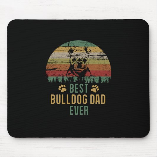 Bulldog dad muismat (Voorkant)