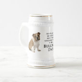 Bulldog Dad Stein Bierpul (Voorkant links)