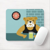 Bulldog Dartboard Beer Bar Muismat (Met muis)