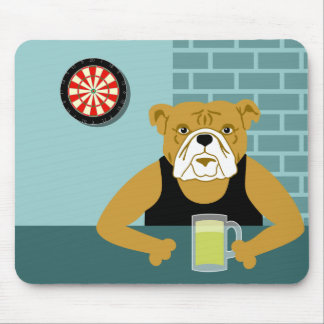 Bulldog Dartboard Beer Bar Muismat