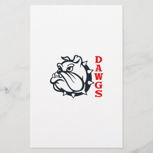 BULLDOG DAWGS BRIEFPAPIER (Voorkant)