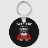 Bulldog Dawgs Women Kids Men Boys Girls Youth Teen Sleutelhanger (Voorkant)
