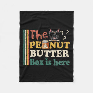 Bulldog De pindakaas doos is hier leuk  Fleece Deken