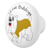 Bulldog Design Keramische Knop (Rechts)