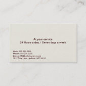 Bulldog Detective Agency Visitekaartje (Achterkant)