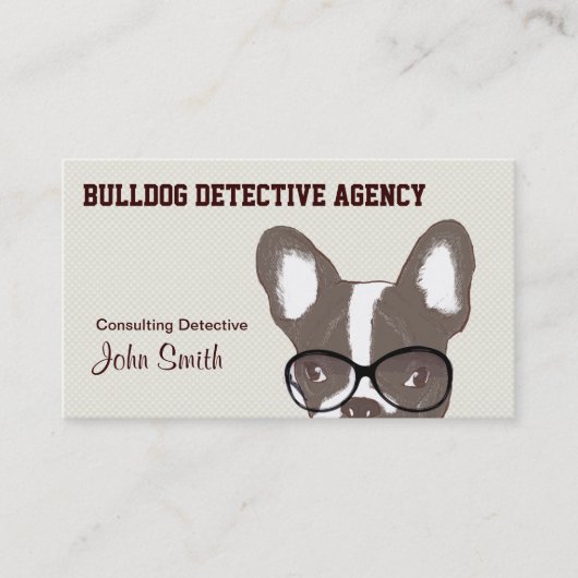 Bulldog Detective Agency Visitekaartje (Voorkant)