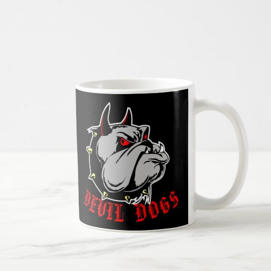 Bulldog Devil Dogs Black Koffiemok (Rechts)