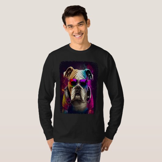 Bulldog DJ T-shirt (Voorkant volledig)