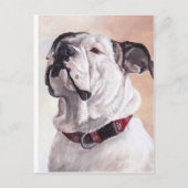 Bulldog Dog Art Briefkaart (Voorkant)