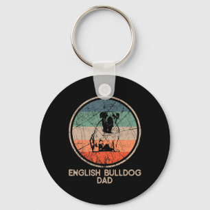Bulldog Dog - Engels Bulldog Pap Sleutelhanger