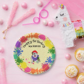 Bulldog Dog Fun Art Birthday Party Papieren Bordje (Feest)